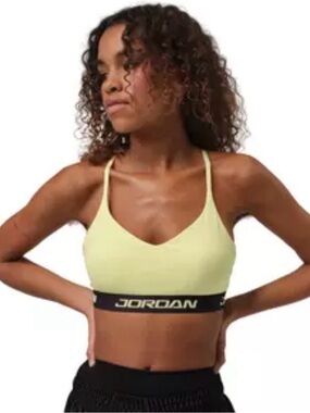 Jordan Women's Large Sport Indy Logo Light Support Bra Adjustable Straps